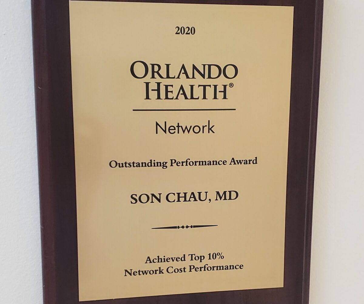 Orlando Health - Oustanding Performance Award